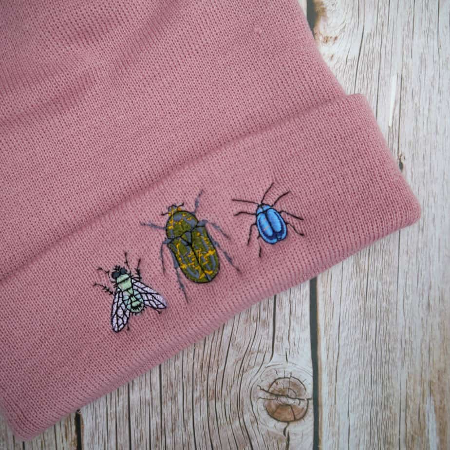 Fun Bug Minibeast Embroidered Beanie - Image 5
