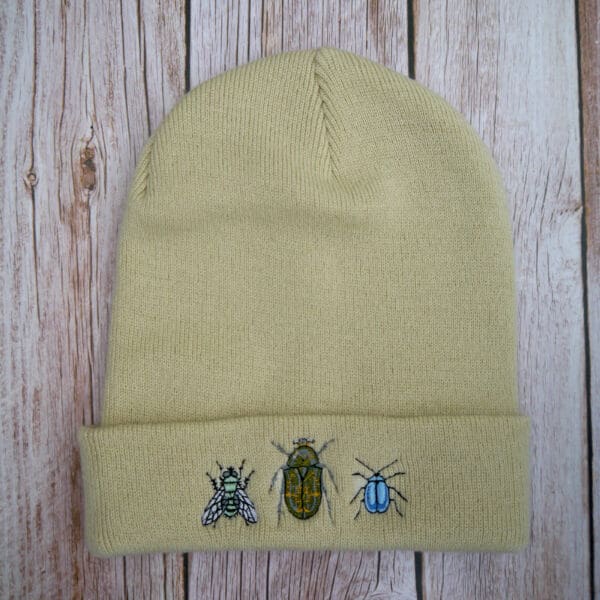 Fun Bug Minibeast Embroidered Beanie
