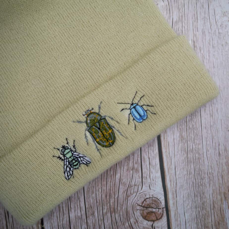 Fun Bug Minibeast Embroidered Beanie - Image 3