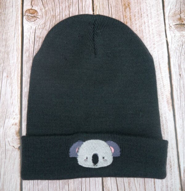 Lovely Koala Embroidered Beanie