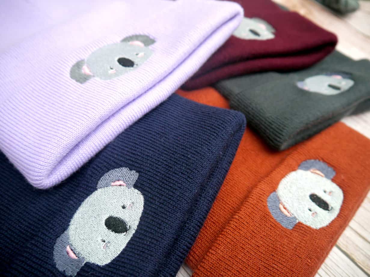 Lovely Koala Embroidered Beanie - Image 8