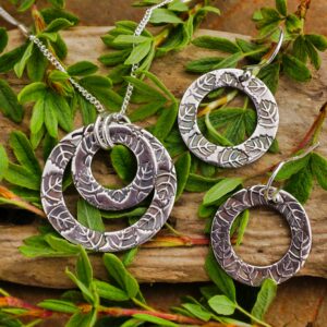 Rings of Leaves Earrings - Image 2