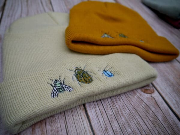Fun Bug Minibeast Embroidered Beanie