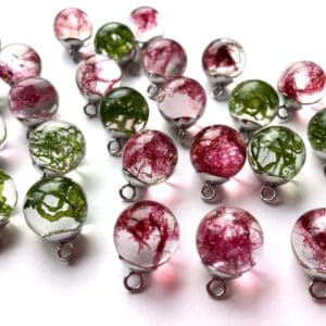 Real Seaweed Earrings - handmade by Sarah Kay Arts (view 2)