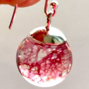 Real Seaweed Earrings - handmade by Sarah Kay Arts (view 5)