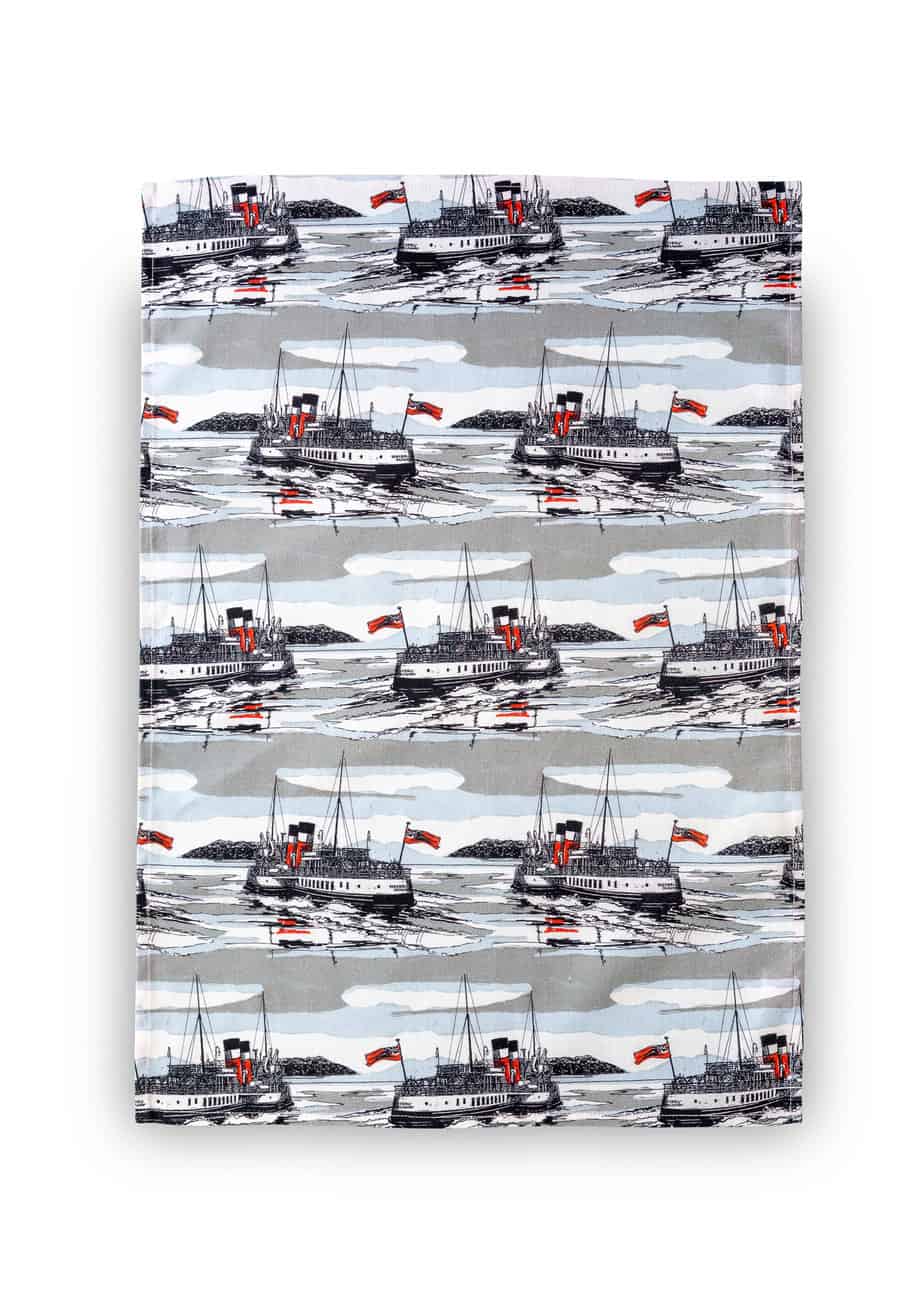 Tea Towel - Waverley Pale Grey - Image 3