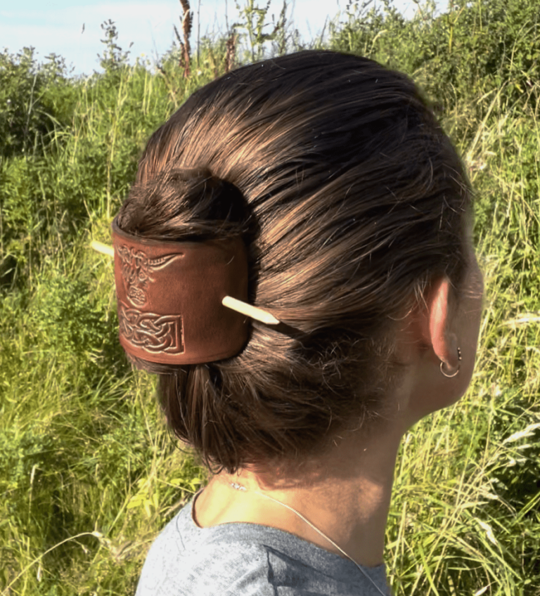 Leather Hair Slide