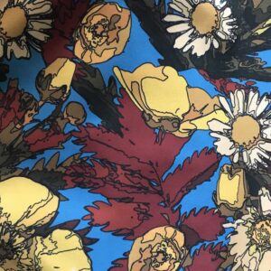 Infinity Cuddle printed scarf/snood Machair Blue - handmade by Brue Art (view 3)