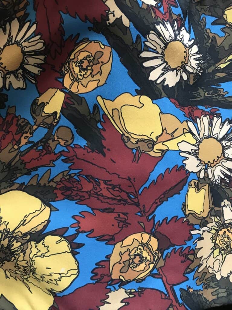 Infinity Cuddle printed scarf/snood Machair Blue - handmade by Brue Art (view 3)