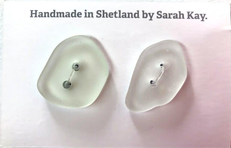 Sea glass buttons