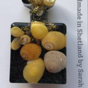 Sunset beach shell brooch. - handmade by Sarah Kay Arts (view 2)