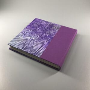 my.to.do-oodles mini square sketchbook, notebook with a UNIQUE paste paper cover in purple and blue - Image 3