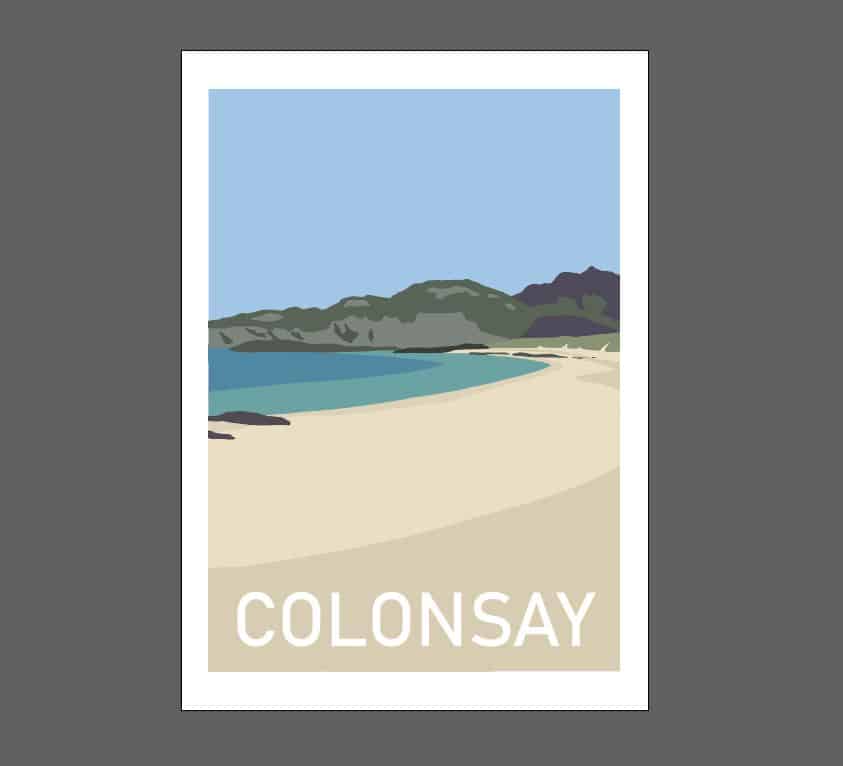 Colonsay print A4 - handmade by Sophie Scott Designs (view 2)