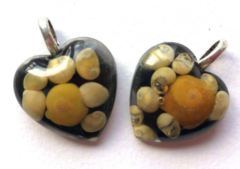 Sunset shells pendants. - handmade by Sarah Kay Arts (view 4)
