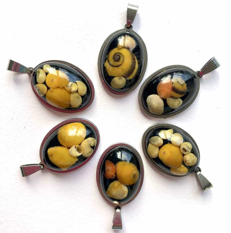 Sunset shells pendants. - handmade by Sarah Kay Arts (view 5)