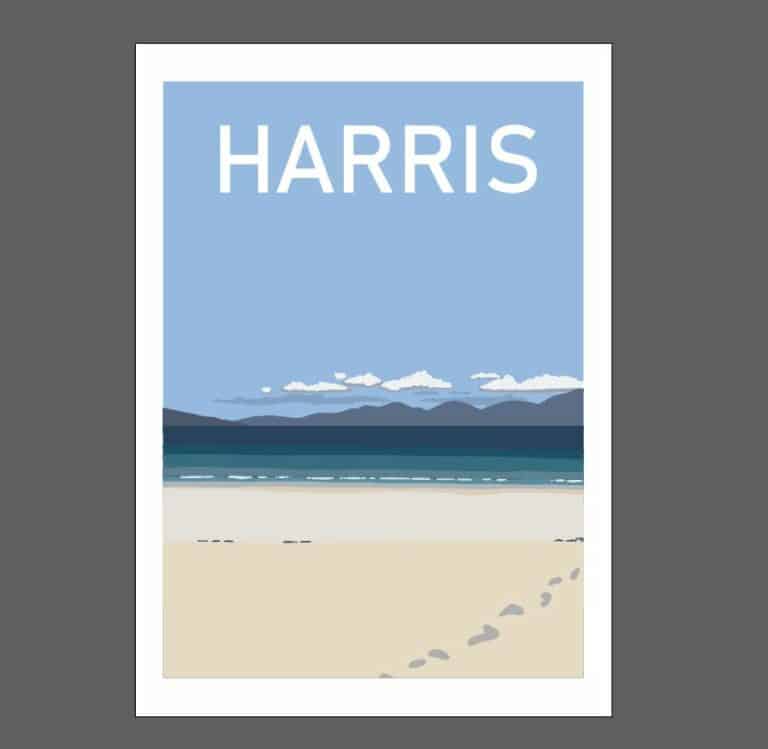 Harris Print A4 - handmade by Sophie Scott Designs (view 2)