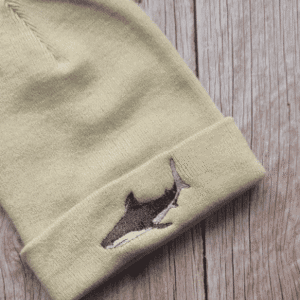 Lovely Great White Shark Embroidered Beanie - Image 2