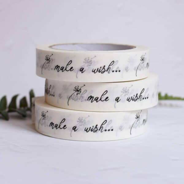 Make a Wish white paper tape