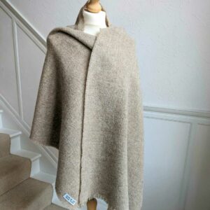 Stole from Bute in Ascog Natural Shetland Wool - Image 1