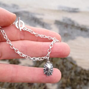 Beach combing Charm Bracelet with Silver Limpet Shell - handmade by Marion Miller Jewellery (view 4)