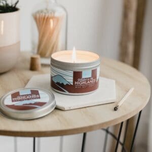 Gifts under 320 - Winter in the highlands candle
