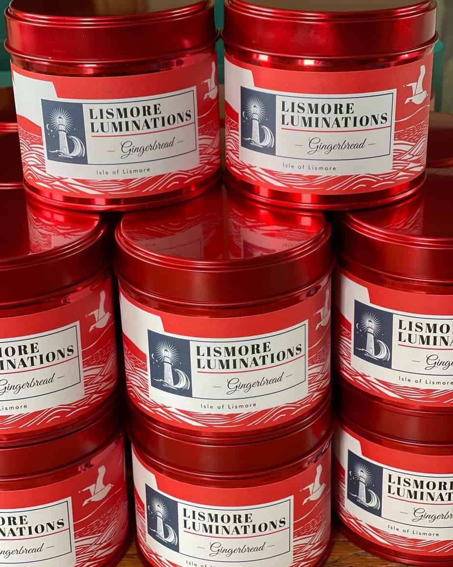 Gingerbread - Christmas candle in red tin - Image 2