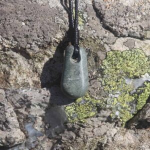 Small Hebridean Greenstone pendant - handmade by Gneiss Things