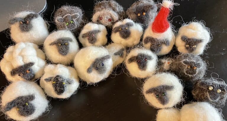 Sheep Christmas Bauble