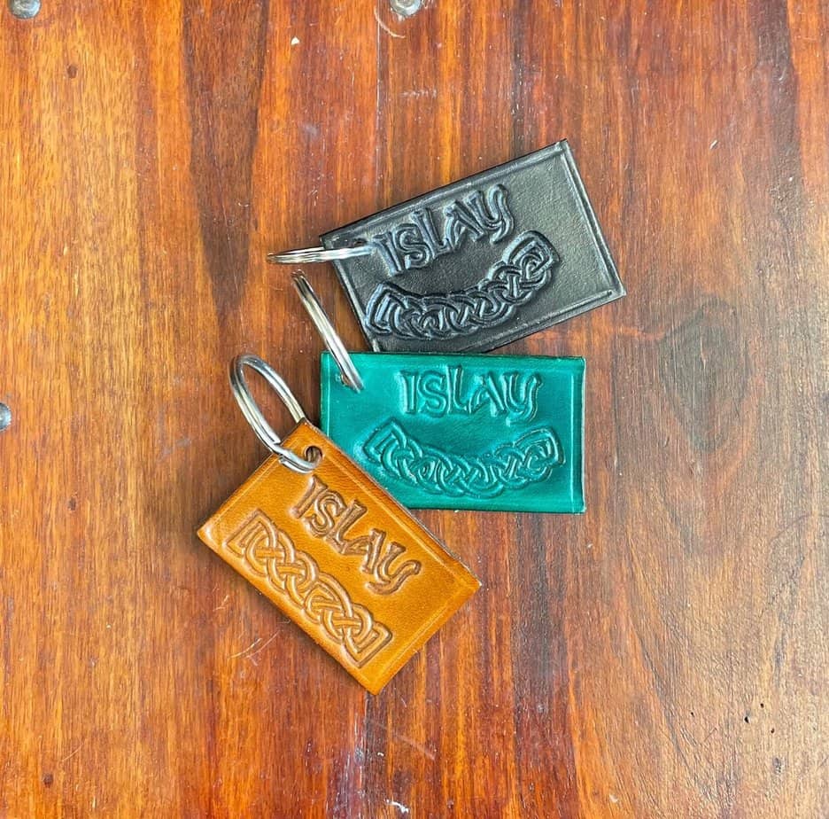 Leather Keyring - Islay/Celtic - Image 1