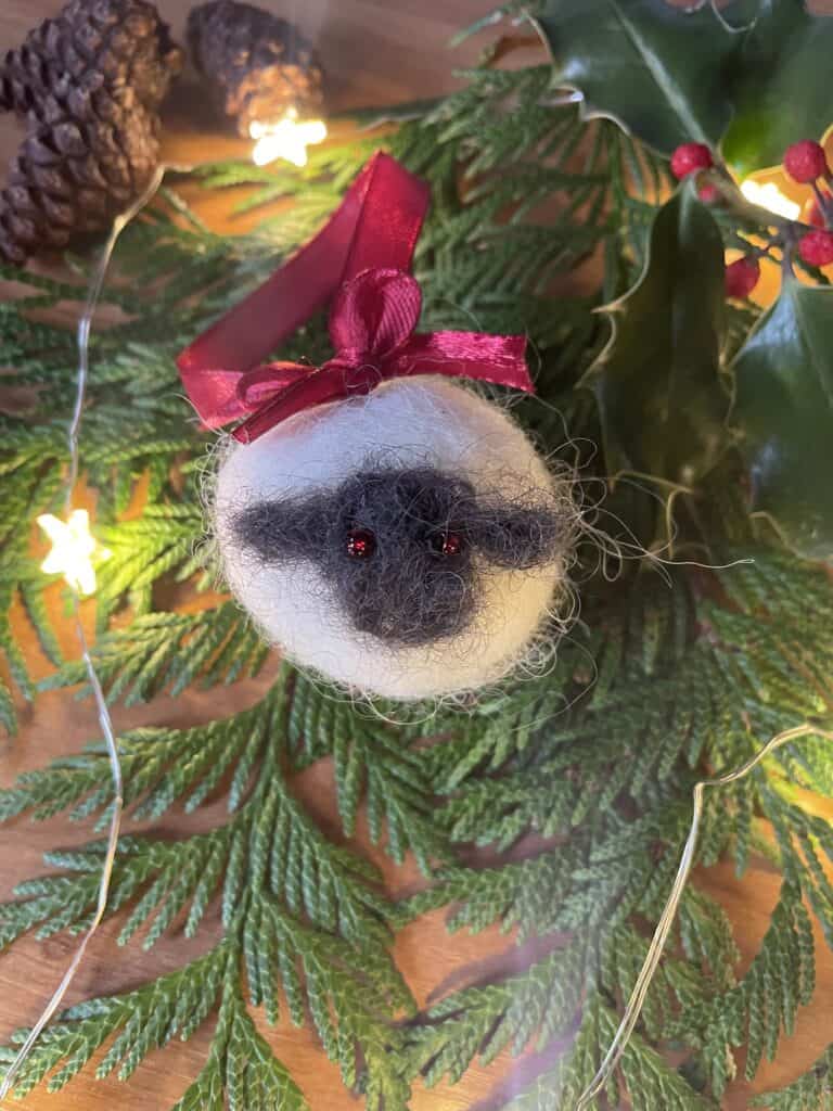 Sheep Christmas Bauble