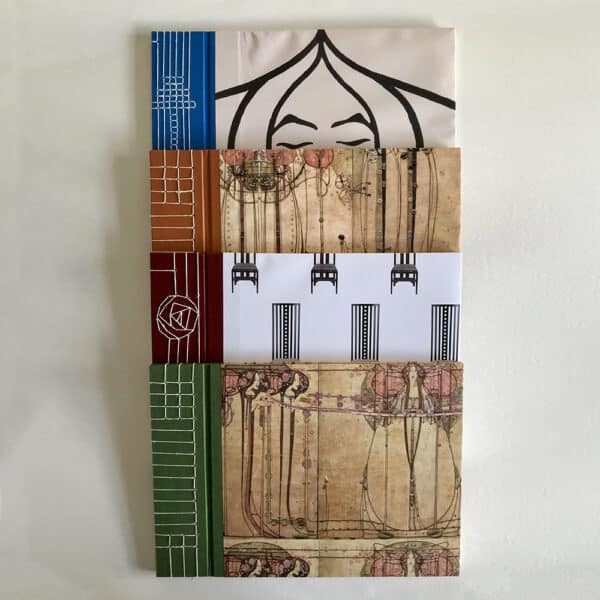 Rennie Mackintosh A4 blank books - handmade by bailemorbooks
