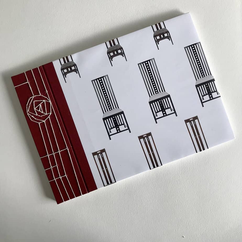 Rennie Mackintosh A4 blank books - handmade by bailemorbooks (view 4)