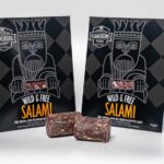 90 gram venison, goose and pork salami