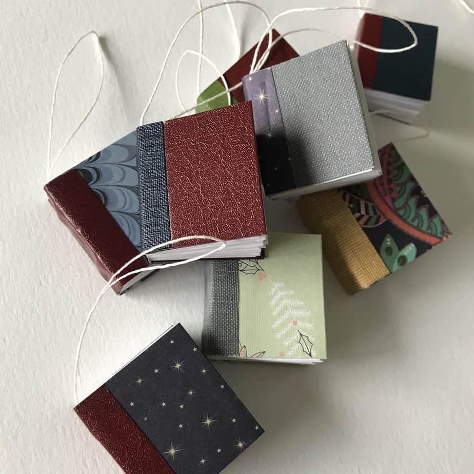 Tiny book tree decorations - handmade by bailemorbooks (view 3)