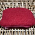 Shetland Tweed Coin Purse – Red Tweed