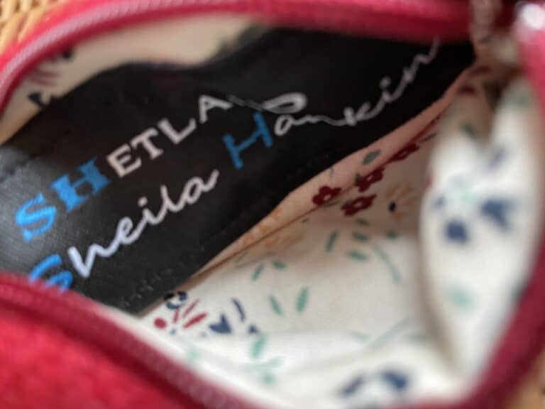 Shetland Tweed Coin Purse - Red Tweed - handmade by SHetland by Sheila Hankin (view 3)