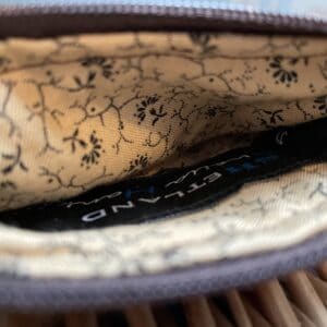 Shetland Tweed Coin Purse - brown and cream earth colour - handmade by SHetland by Sheila Hankin (view 3)