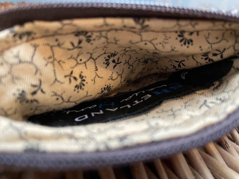 Shetland Tweed Coin Purse - brown and cream earth colour - handmade by SHetland by Sheila Hankin (view 3)