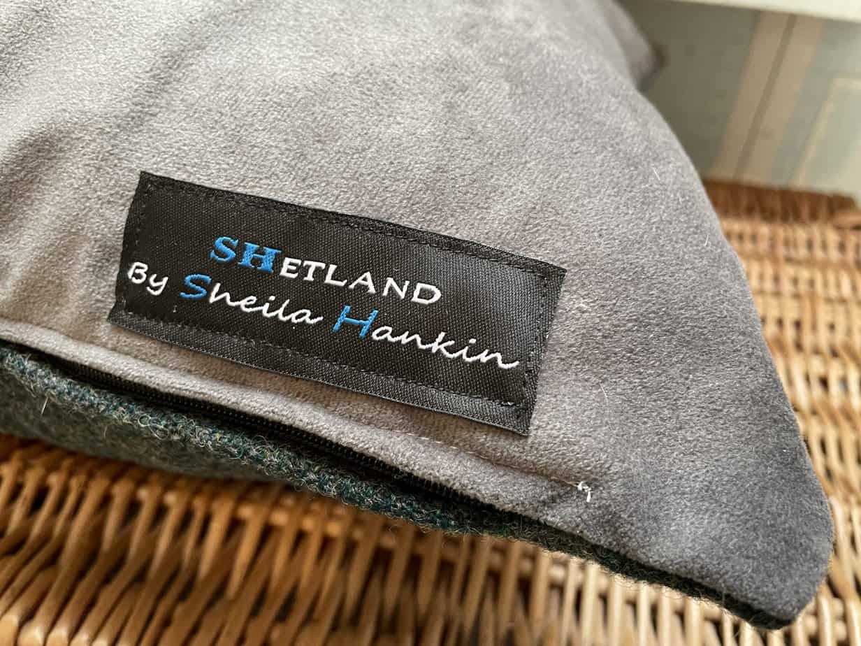 Shetland Tweed Scene Cushion - handmade by SHetland by Sheila Hankin (view 3)