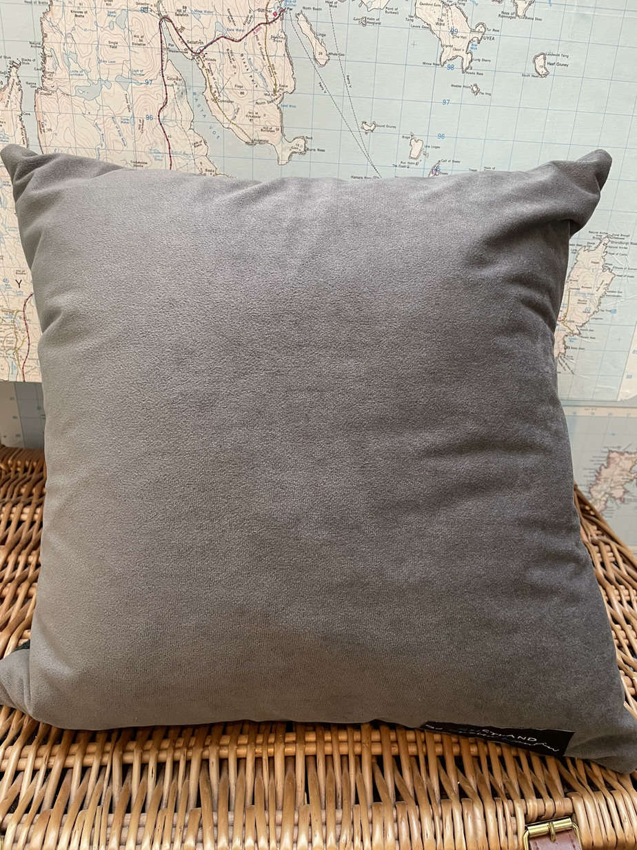 Shetland Tweed Scene Cushion - handmade by SHetland by Sheila Hankin (view 2)