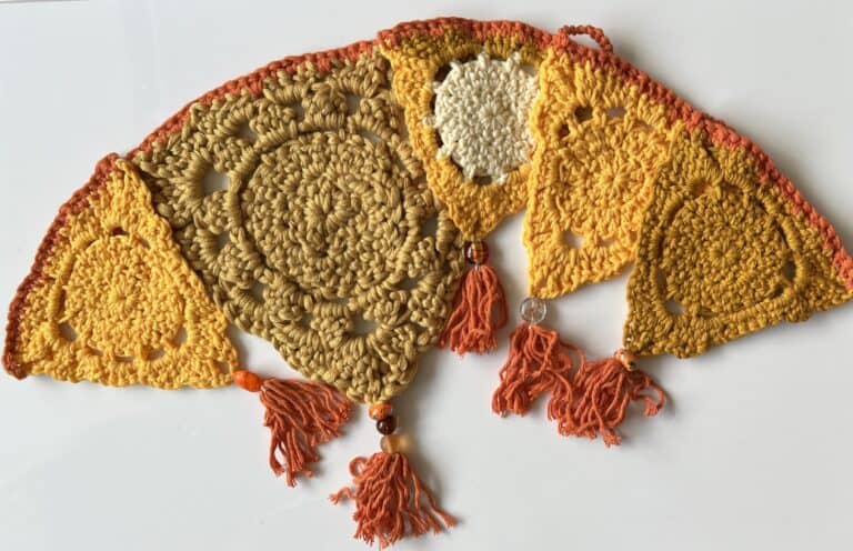 Golden Sun Bunting - handmade by Buttercups and Clover