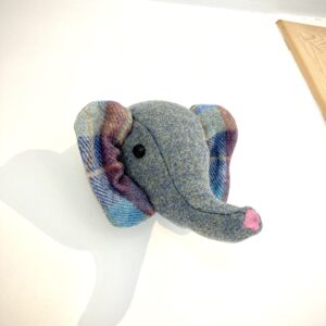 Harris Tweed elephant wall hanging - Image 7
