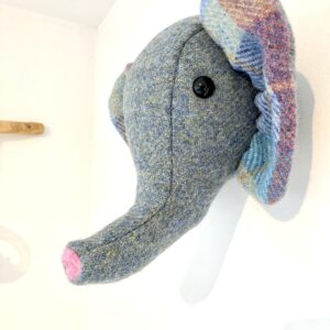 Harris Tweed elephant wall hanging - Image 3