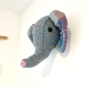 Harris Tweed elephant wall hanging - Image 5