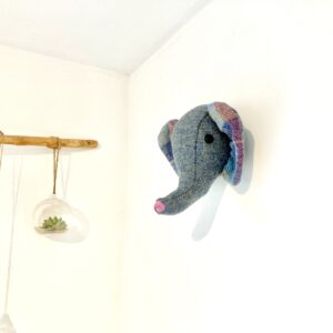 Harris Tweed elephant wall hanging - Image 2