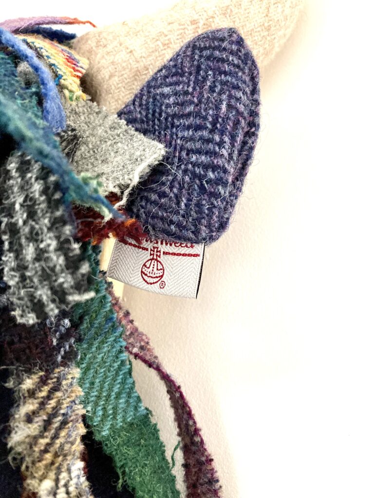 Harris tweedy. Scruffy moo wall hanging/bust- made to order - handmade by Tide and Thistle (view 6)