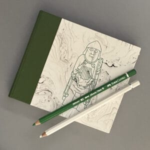 Lewis Chessmen small sketchbook, green