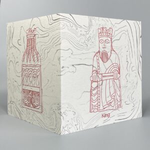 Lewis Chessmen greetings cards / notelets with envelopes 5 pack - Image 6