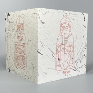 Lewis Chessmen greetings cards / notelets with envelopes 5 pack - Image 3