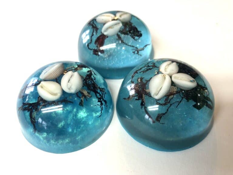 Cowrie Shell Dome Ornament - handmade by Sarah Kay Arts (view 3)